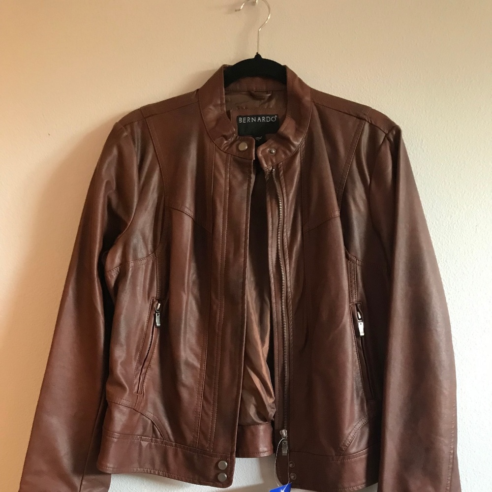 Faux Leather Jacket